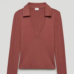 Aritzia Charlotte Top - Ashy Rose Pink Size S